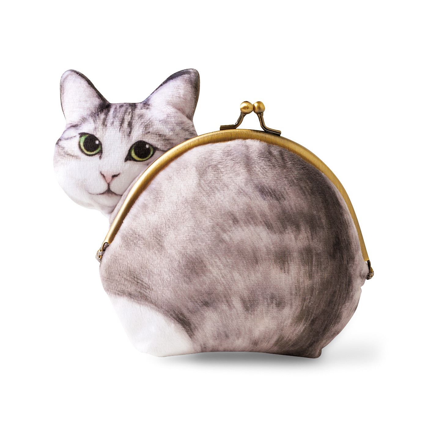 無限におしりがなでなでできちゃう！猫のがま口ポーチが登場